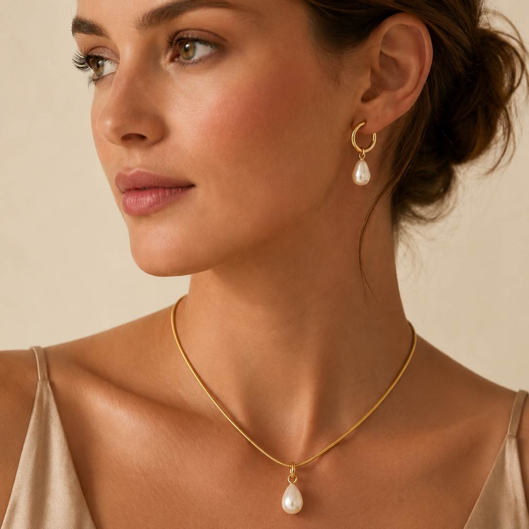 Teardrop Pearl Pendant