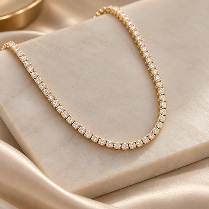 Crystal Tennis Necklace