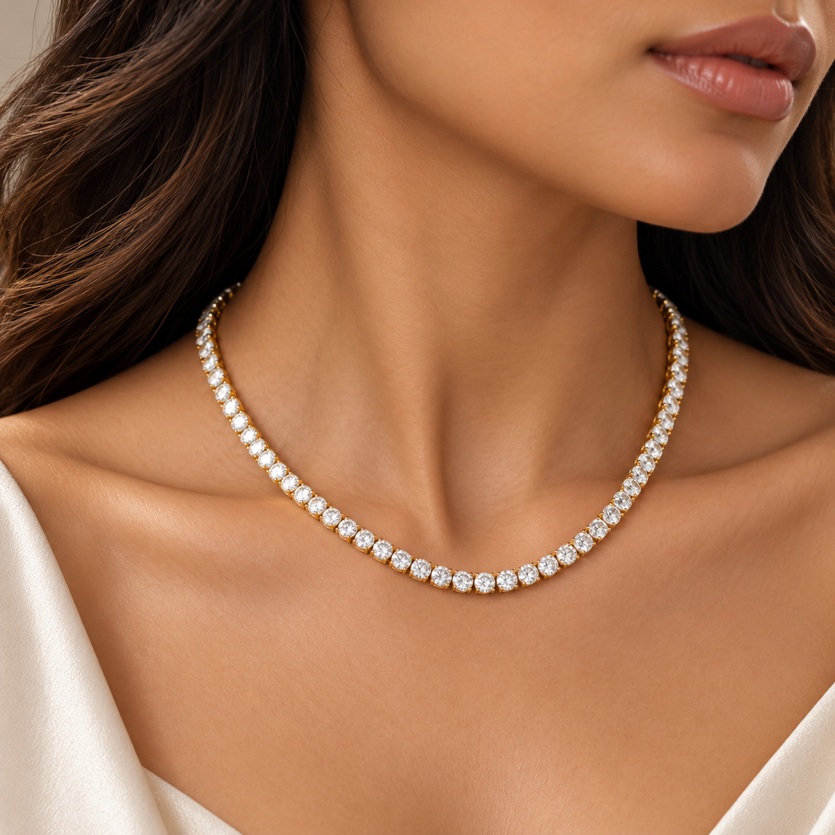 Crystal Tennis Necklace