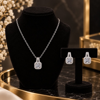 Luxe Crystal Necklace & Earring Set