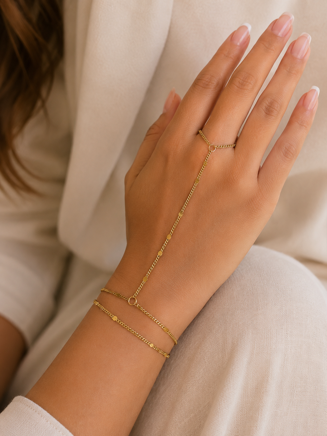 Simple Double Chain Hand Piece