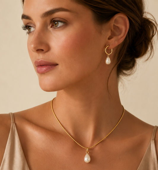 Teardrop Pearl Pendant