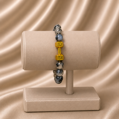 Dumbbell Beaded Rakhi Bracelet