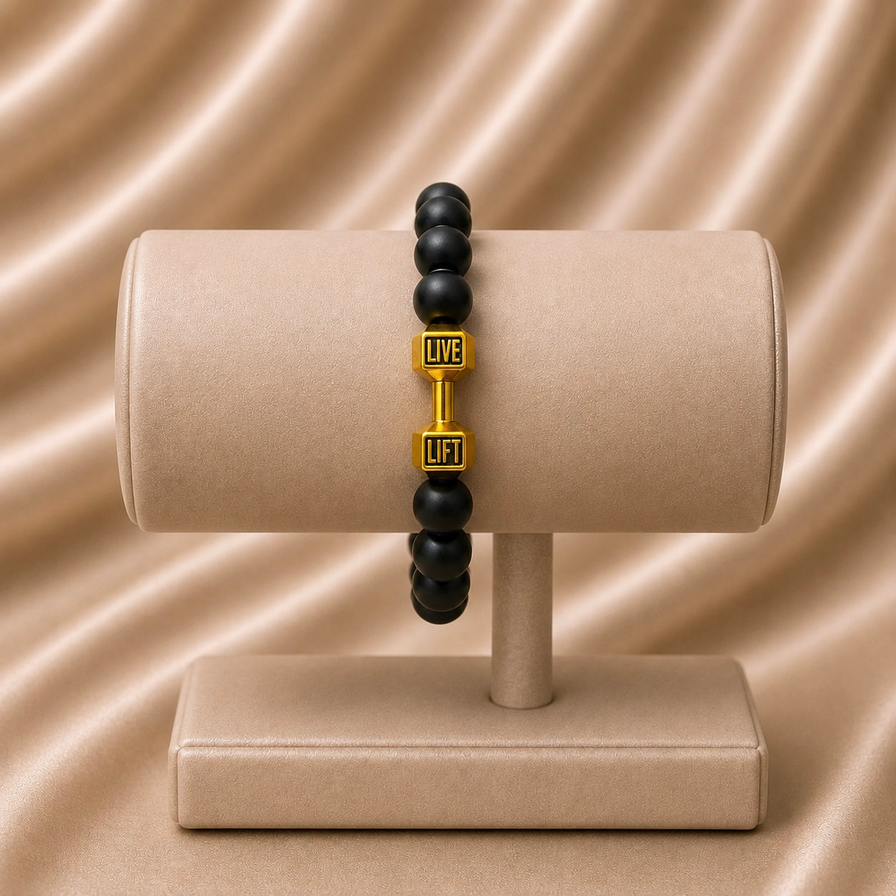 Dumbbell Beaded Rakhi Bracelet