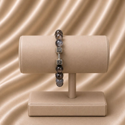 Dumbbell Beaded Rakhi Bracelet