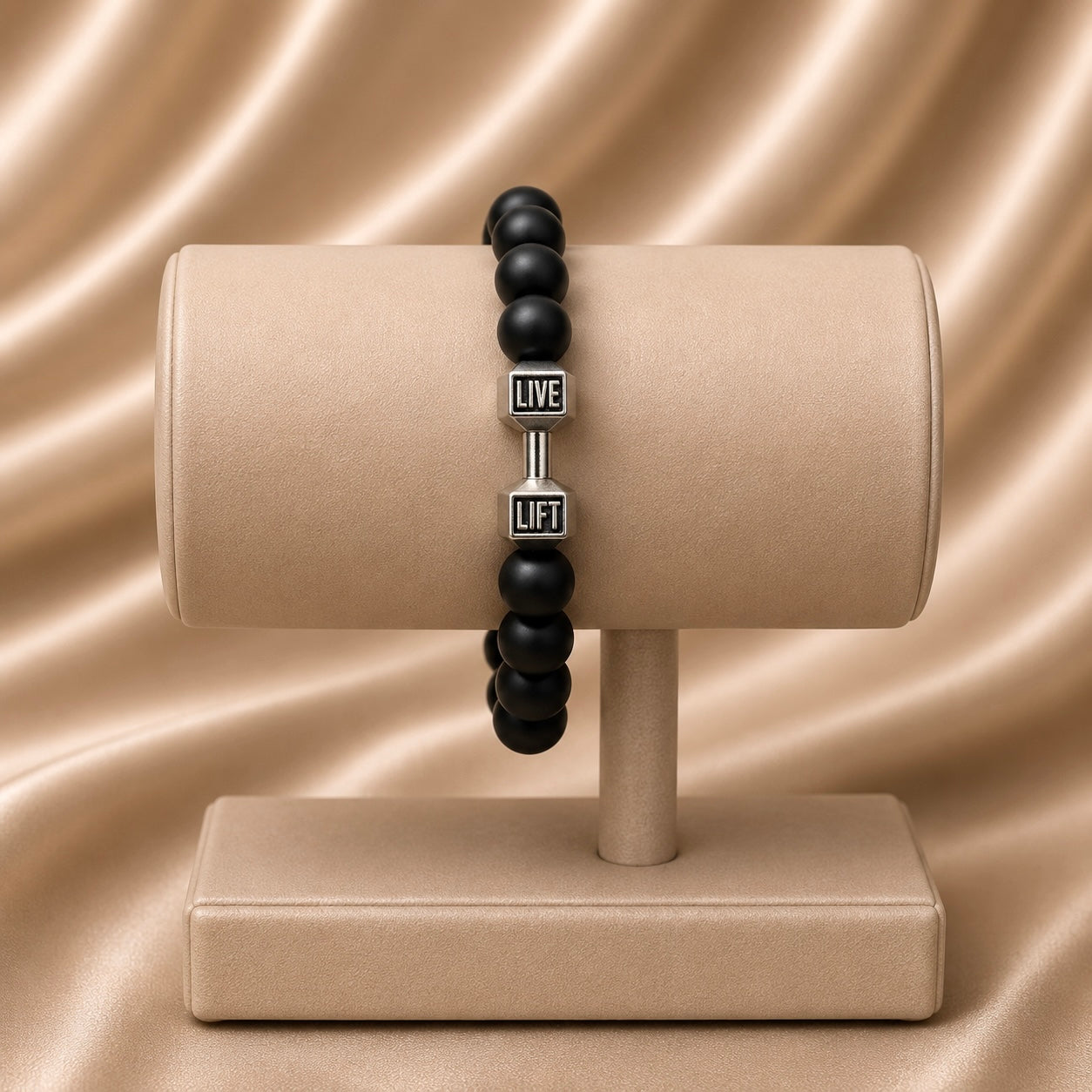 Dumbbell Beaded Rakhi Bracelet