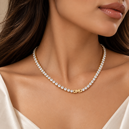 Crystal Tennis Necklace