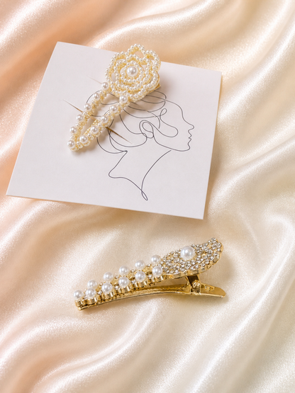 Floral hair Clips