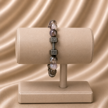 Dumbbell Beaded Rakhi Bracelet