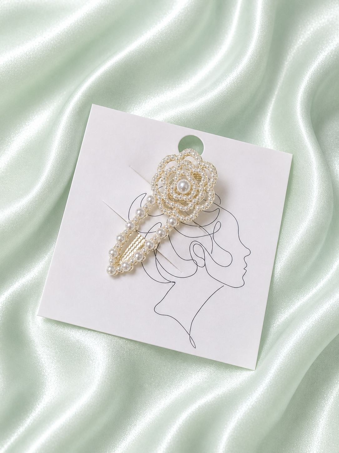 Floral hair Clips