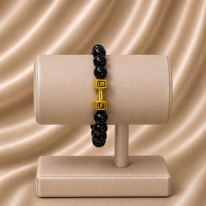 Dumbbell Beaded Rakhi Bracelet