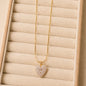 Crystal Heart Pendant Nackace